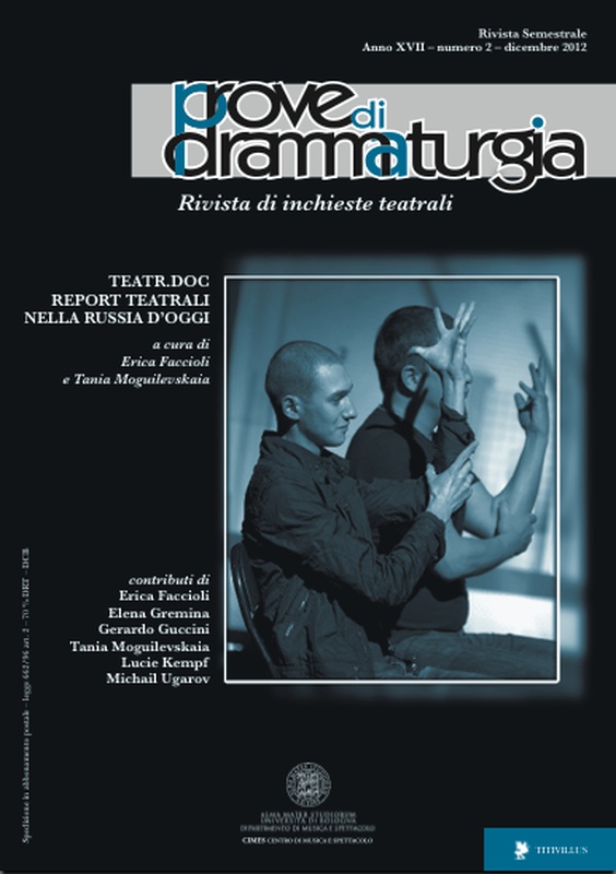 TEATR.DOC REPORT TEATRALI NELLA RUSSIA D’OGGI